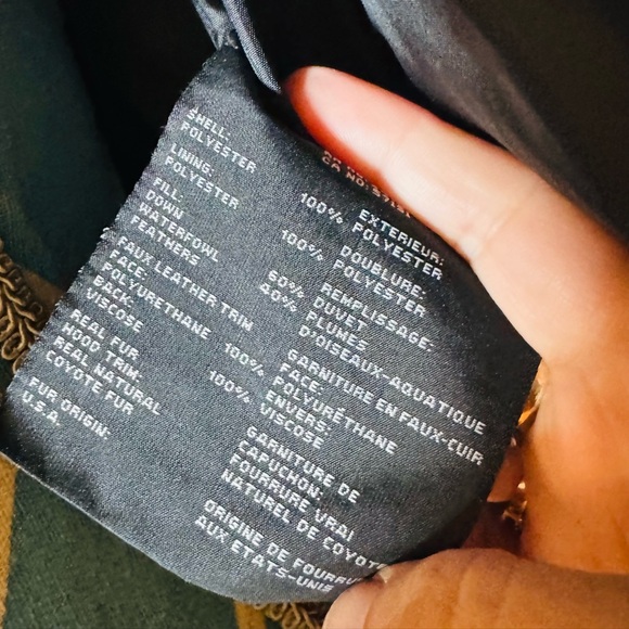 Andrew Marc Black Puffer Coat with Fur Trim - Picture 10 of 11